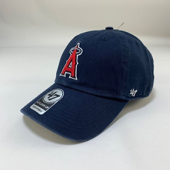 Los Angeles Angels MLB Navy Blue 47 Brand Cleanup Relaxed Fit Dad Hat New - Picture 1 of 6